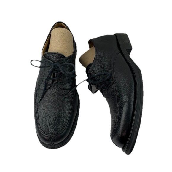 *Sandro Moscoloni Vinyard Shoes Mens 9.5D Black Pebbled Leather Loafer Lace Up main image 7